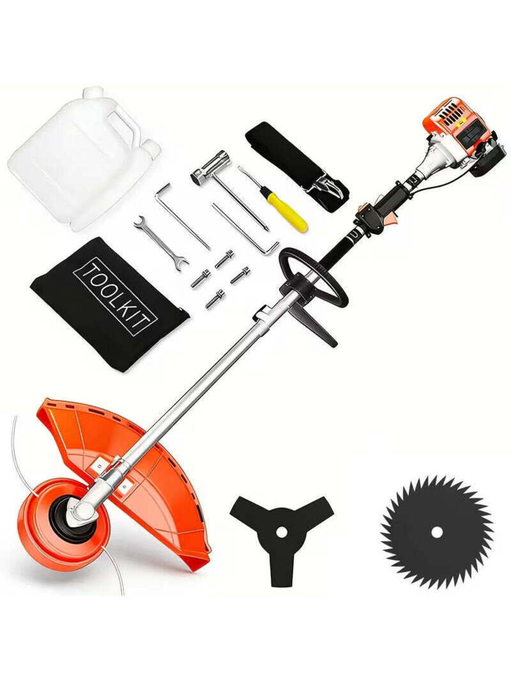 36cc Gasoline-powered 3-in-1 Gardening Tool, Brush Cutter/weed Cutter
